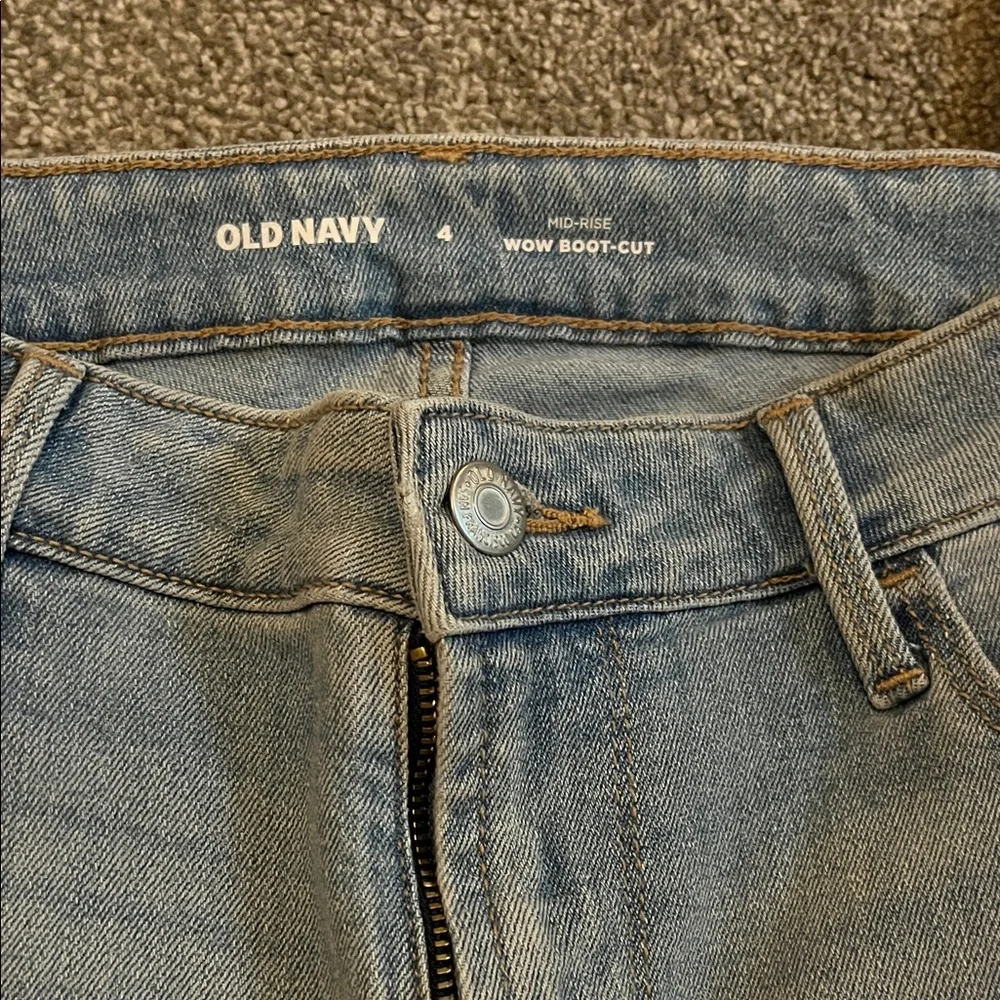 Old Navy Light Blue Flare Jeans - Picture 3 of 4